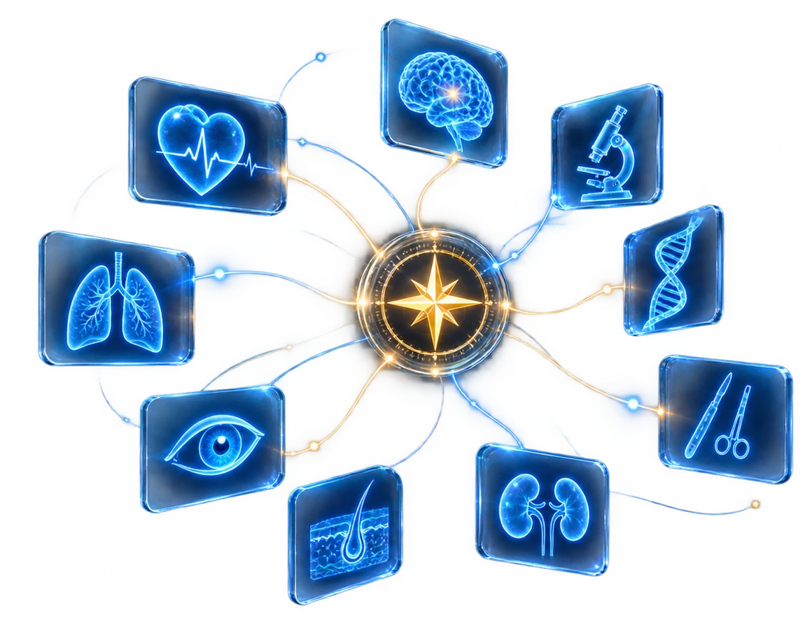 Especialidades médicas mapeadas